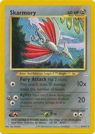 Skarmory (23/64) Unlimited [Vintage: Neo Revelation] Pokemon Single Pokémon