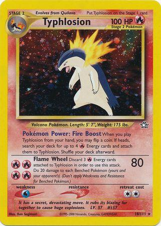 Typhlosion (18) (/111) Unlimited Holofoil [Vintage: Neo Genesis] Pokemon Single Pokémon