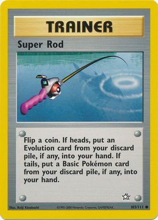 Super Rod 103/111 Unlimited [Vintage: Neo Genesis] Pokemon Single Pokémon