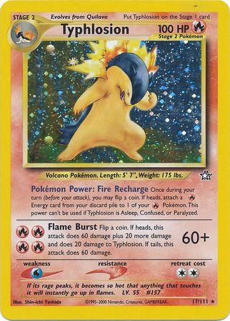 Typhlosion (17/111) Unlimited Holofoil [Vintage: Neo Genesis] Pokemon Single Pokémon