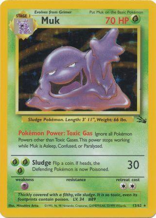 Muk (13/62) Unlimited Holofoil [Vintage: Fossil] Pokemon Single Pokémon