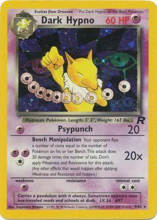 Dark Hypno (9/82) Unlimited Holofoil [Vintage: Team Rocket] Pokemon Single Pokémon