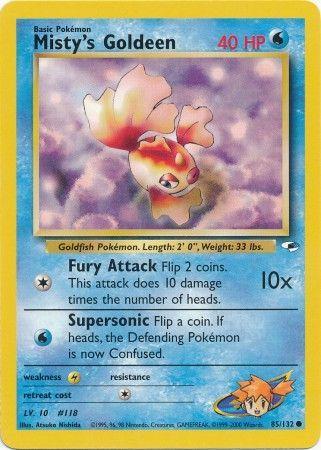 Misty's Goldeen (85/132) Unlimited [Vintage: Gym Heroes] Pokemon Single Pokémon