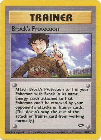 Brock's Protection (101/132) Unlimited [Vintage: Gym Challenge] Pokemon Single Pokémon