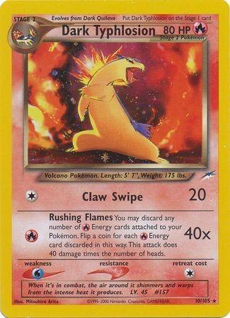 Dark Typhlosion (10/105) Unlimited Holofoil [Vintage: Neo Destiny] Pokemon Single Pokémon