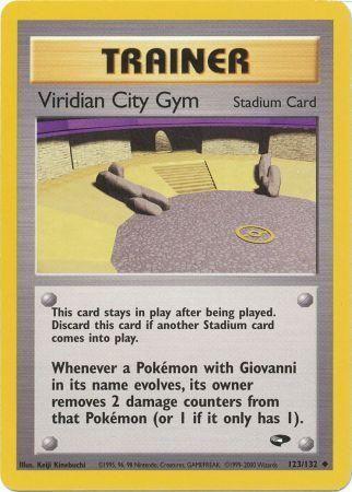 Viridian City Gym 123/132 Unlimited [Vintage: Gym Challenge] Pokemon Single Pokémon