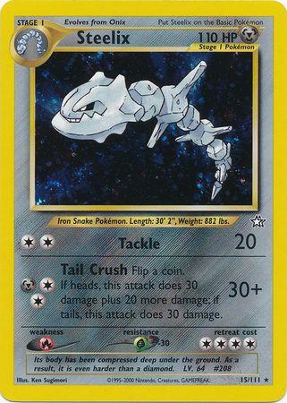 Steelix (15/111) Unlimited Holofoil [Vintage: Neo Genesis] Pokemon Single Pokémon