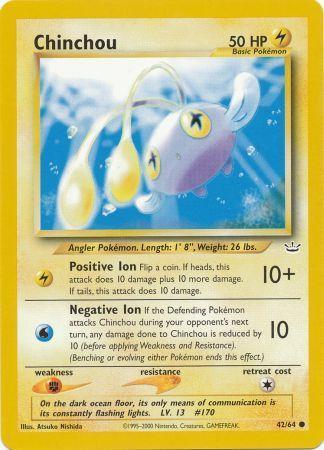 Chinchou (42/64) Unlimited [Vintage: Neo Revelation] Pokemon Single Pokémon