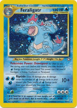 Feraligatr (5) (/111) Unlimited Holofoil [Vintage: Neo Genesis] Pokemon Single Pokémon