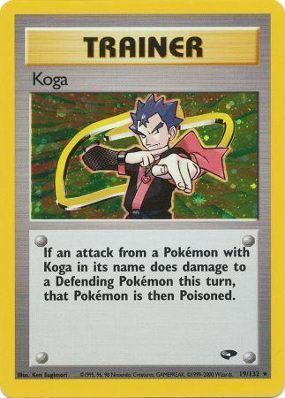 Koga (19/132) Unlimited Holofoil [Vintage: Gym Challenge] Pokemon Single Pokémon
