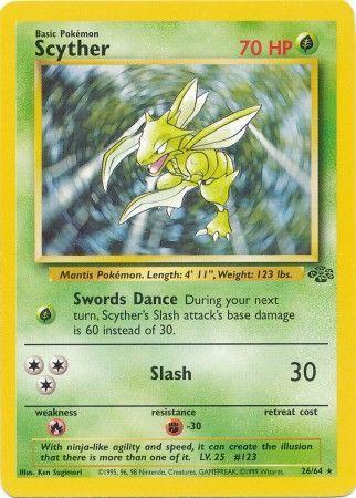 Scyther (26/64) Unlimited [Vintage: Jungle] Pokemon Single Pokémon