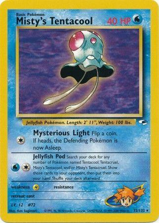 Misty's Tentacool (32/132) Unlimited [Vintage: Gym Heroes] Pokemon Single Pokémon
