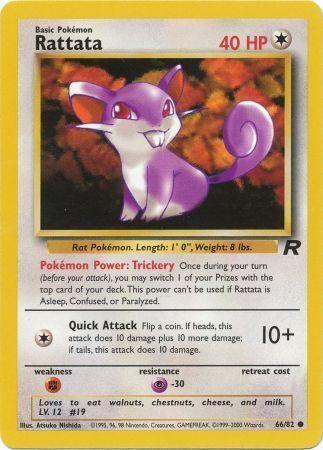 Rattata (66/82) Unlimited [Vintage: Team Rocket] Pokemon Single Pokémon