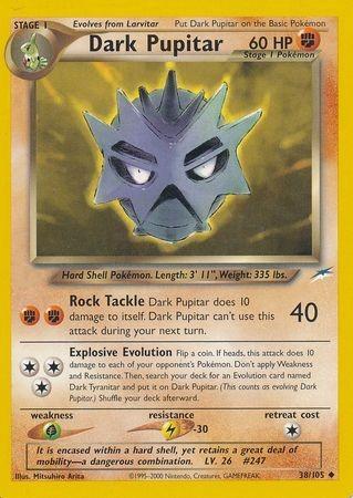 Dark Pupitar 038/105 Unlimited [Vintage: Neo Destiny] Pokemon Single Pokémon
