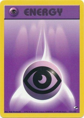 Psychic Energy 131/132 Unlimited [Vintage: Gym Heroes] Pokemon Single Pokémon