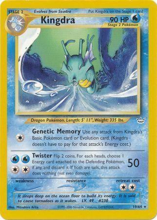 Kingdra 19/64 Unlimited [Vintage: Neo Revelation] Pokemon Single Pokémon