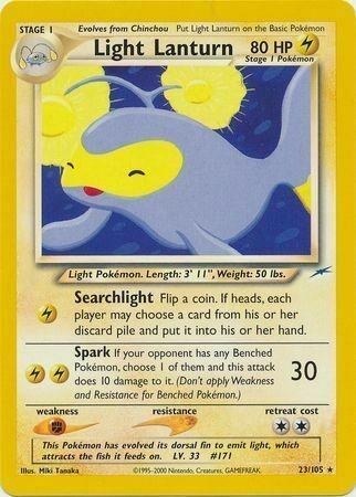 Light Lanturn 023/105 Unlimited [Vintage: Neo Destiny] Pokemon Single Pokémon