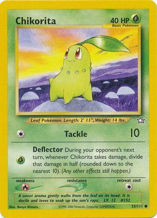 Chikorita (53/111) Unlimited [Vintage: Neo Genesis] Pokemon Single Pokémon