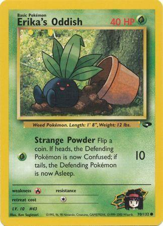 Erika's Oddish (70/132) Unlimited [Vintage: Gym Challenge] Pokemon Single Pokémon