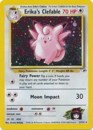 Erika's Clefable (3/132) Unlimited Holofoil [Vintage: Gym Heroes] Pokemon Single Pokémon