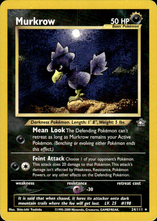 Murkrow 24/111 Unlimited [Vintage: Neo Genesis] Pokemon Single Pokémon