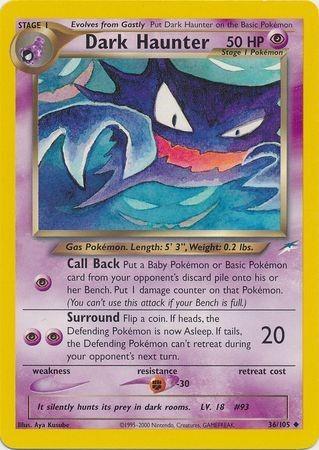 Dark Haunter (36/105) Unlimited [Vintage: Neo Destiny] Pokemon Single Pokémon