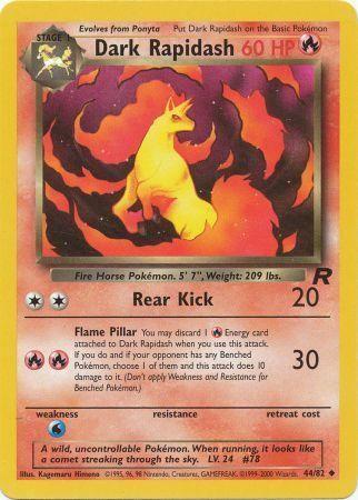 Dark Rapidash (44/82) Unlimited [Vintage: Team Rocket] Pokemon Single Pokémon