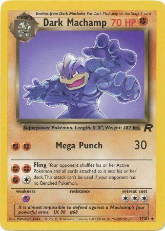 Dark Machamp (27/82) Unlimited [Vintage: Team Rocket] Pokemon Single Pokémon