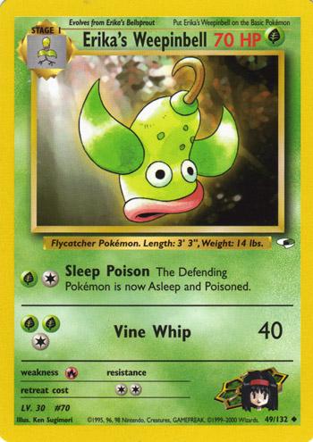 Erika's Weepinbell (49/132) Unlimited [Vintage: Gym Heroes] Pokemon Single Pokémon