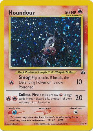Houndour (5) (/75) Unlimited Holofoil [Vintage: Neo Discovery] Pokemon Single Pokémon