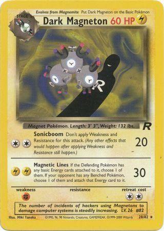 Dark Magneton (28/82) Unlimited [Vintage: Team Rocket] Pokemon Single Pokémon