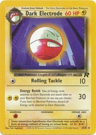 Dark Electrode (34/82) Unlimited [Vintage: Team Rocket] Pokemon Single Pokémon