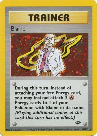 Blaine (17) (/132) Unlimited Holofoil [Vintage: Gym Challenge] Pokemon Single Pokémon