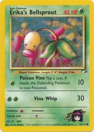 Erika's Bellsprout (75/132) Unlimited [Vintage: Gym Heroes] Pokemon Single Pokémon