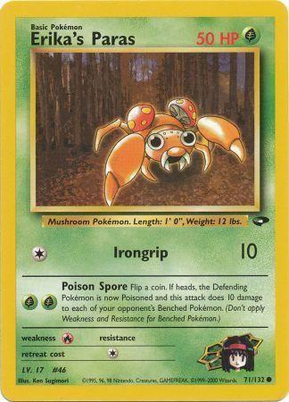 Erika's Paras (71/132) Unlimited [Vintage: Gym Challenge] Pokemon Single Pokémon