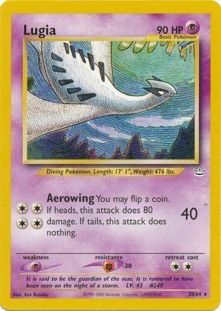 Lugia 20/64 Unlimited [Vintage: Neo Revelation] Pokemon Single Pokémon
