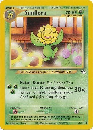 Sunflora 50/111 Unlimited [Vintage: Neo Genesis] Pokemon Single Pokémon