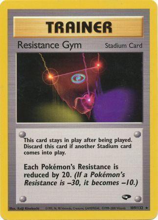 Resistance Gym 109/132 Unlimited [Vintage: Gym Challenge] Pokemon Single Pokémon