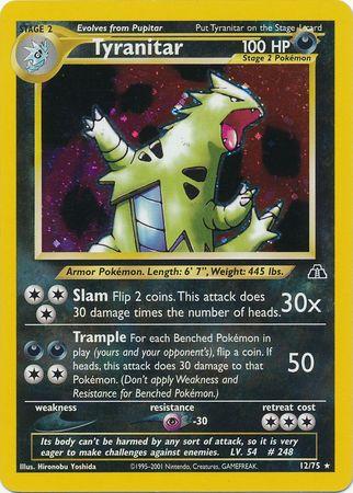 Tyranitar (12) (/75) Unlimited Holofoil [Vintage: Neo Discovery] Pokemon Single Pokémon