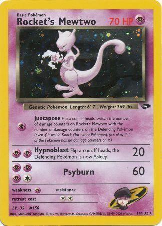 Rocket's Mewtwo (/132) Unlimited Holofoil [Vintage: Gym Challenge] Pokemon Single Pokémon