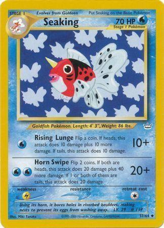 Seaking (37/64) Unlimited [Vintage: Neo Revelation] Pokemon Single Pokémon