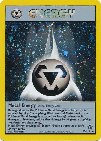 Metal Energy (19/111) Unlimited Holofoil [Vintage: Neo Genesis] Pokemon Single Pokémon