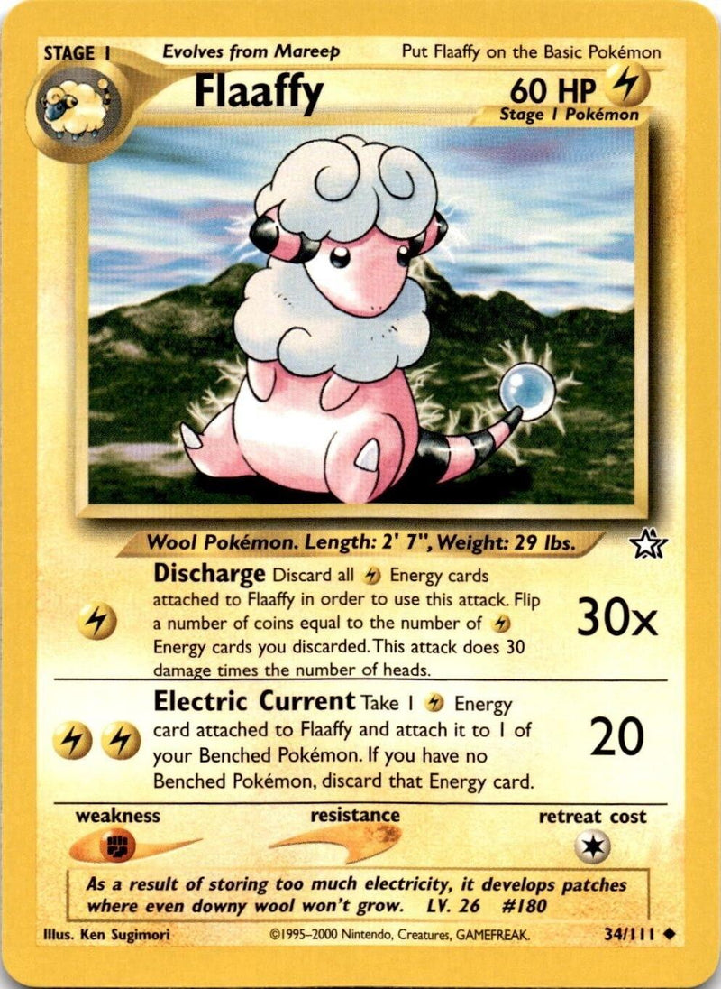 Flaaffy (34/111) Unlimited [Vintage: Neo Genesis] Pokemon Single Pokémon