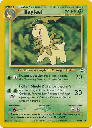 Bayleef (28/111) Unlimited [Vintage: Neo Genesis] Pokemon Single Pokémon