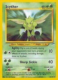 Scyther 055/105 Unlimited [Vintage: Neo Destiny] Pokemon Single Pokémon