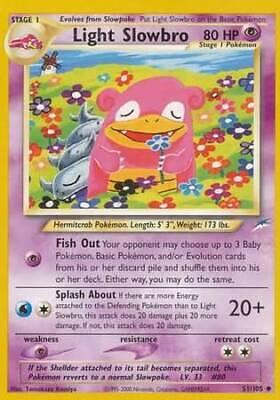 Light Slowbro 51/105 Unlimited [Vintage: Neo Destiny] Pokemon Single Pokémon