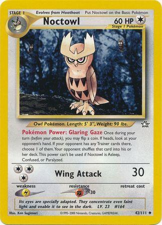 Noctowl (42/111) Unlimited [Vintage: Neo Genesis] Pokemon Single Pokémon