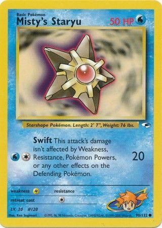Misty's Staryu (90/132) Unlimited [Vintage: Gym Heroes] Pokemon Single Pokémon