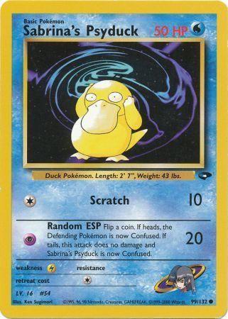 Sabrina's Psyduck 99/132 Unlimited [Vintage: Gym Challenge] Pokemon Single Pokémon