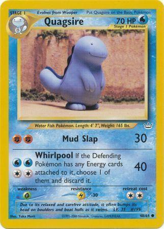 Quagsire 48/64 Unlimited [Vintage: Neo Revelation] Pokemon Single Pokémon